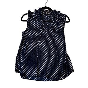 Kate Spade Ruffle Polka Dot Blouse